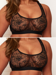 Millie-Mae Twin Pack Crop Bralettes : Midnight Black