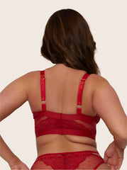 Brooke Bralette : Rojo frambuesa