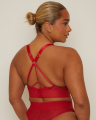 Julisa Bralette : Raspberry Red