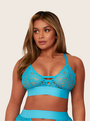 Bralette Ámbar : Azul de pájaro