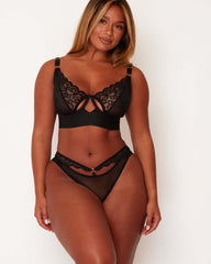 Delaney Bra & Brief Set : Midnight Black