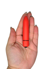 Small Bullet Vibrator Toy in the palm of hand to show size