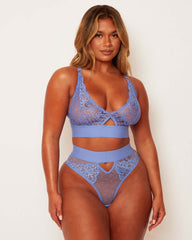 Julisa Bralette & Brief Set : Carolina Blue