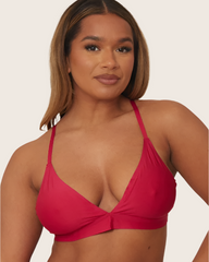 Ally Twin Pack Bralettes : Black & Very Cherry