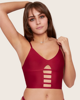Andie Bralette : Wine Red