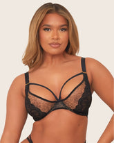 Bianca Plunge Bra : Wild Leopard