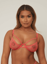 Brady Demi-Cup Bra : Persian Red