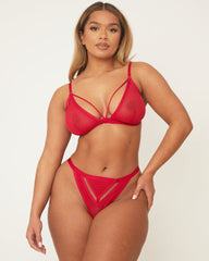 Charli Bralette : Chilli Red