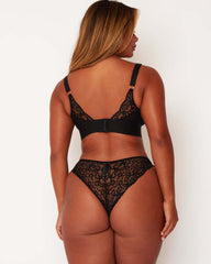 Delaney Bra & Brief Set : Midnight Black