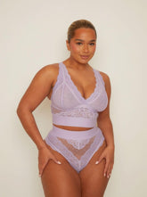 Francine Bralette & Brief Set : Soft Lavender