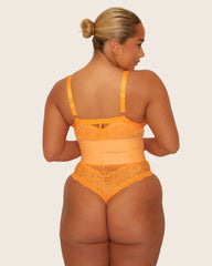 Gia Bralette & Brief Set : Sunburst Orange
