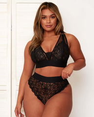Tutti Threesome Lace : Midnight Black