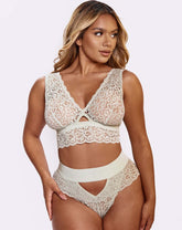 Ivy Bralette & Brief Set : Silvery Green