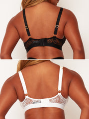 Bralettes Duo : Negro y blanco hielo