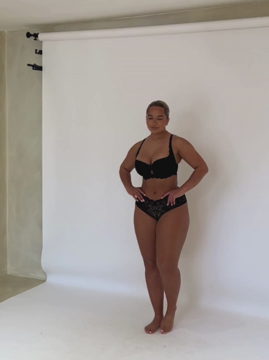 Daley Lace Bra Bundle : Black & Amethyst