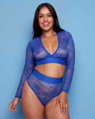 Saskia Lace Bolero : Dazzling Blue