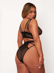 Sierra Bralette & Brief Set : Midnight Black