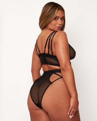 Sierra Bralette & Brief Set : Midnight Black