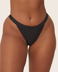 Ally Twin Pack Thong : Black & Very Cherry