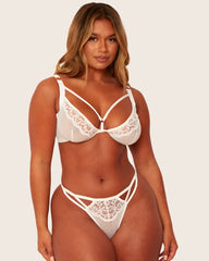Artemis Plunge Bra : Ice White