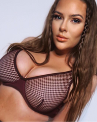 The Lydia crimson blush mesh bra is a cute and comfy must have