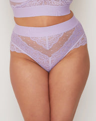 Francine high waist thong in soft lavender