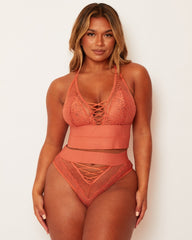 Maya Bralette : Cider Orange