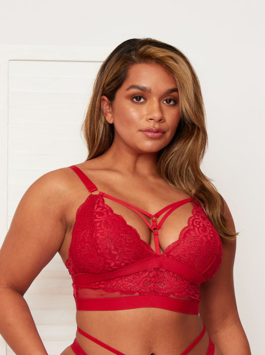 Brooke Bralette : Rojo frambuesa