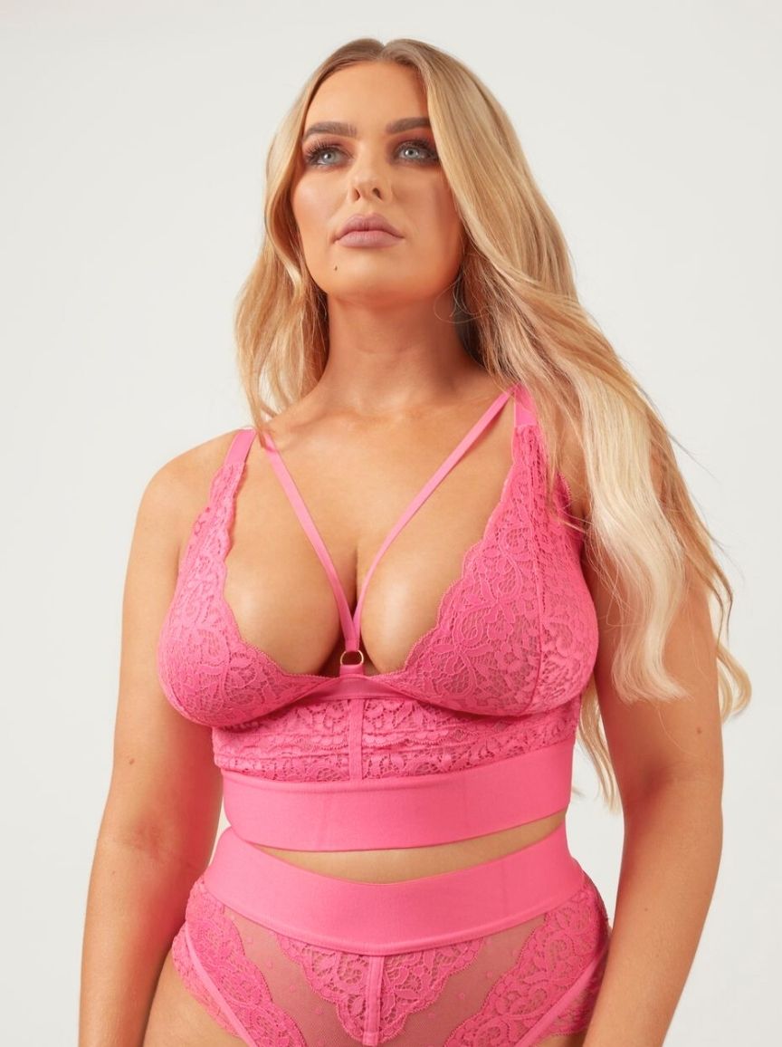 Gia Bralette : Hot Pink