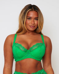 Tutti Booster fuller bust balconette bra in Ample Apple, front view