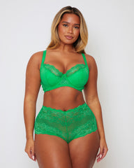 Tutti Booster bra in Ample Apple, lace detail matching set