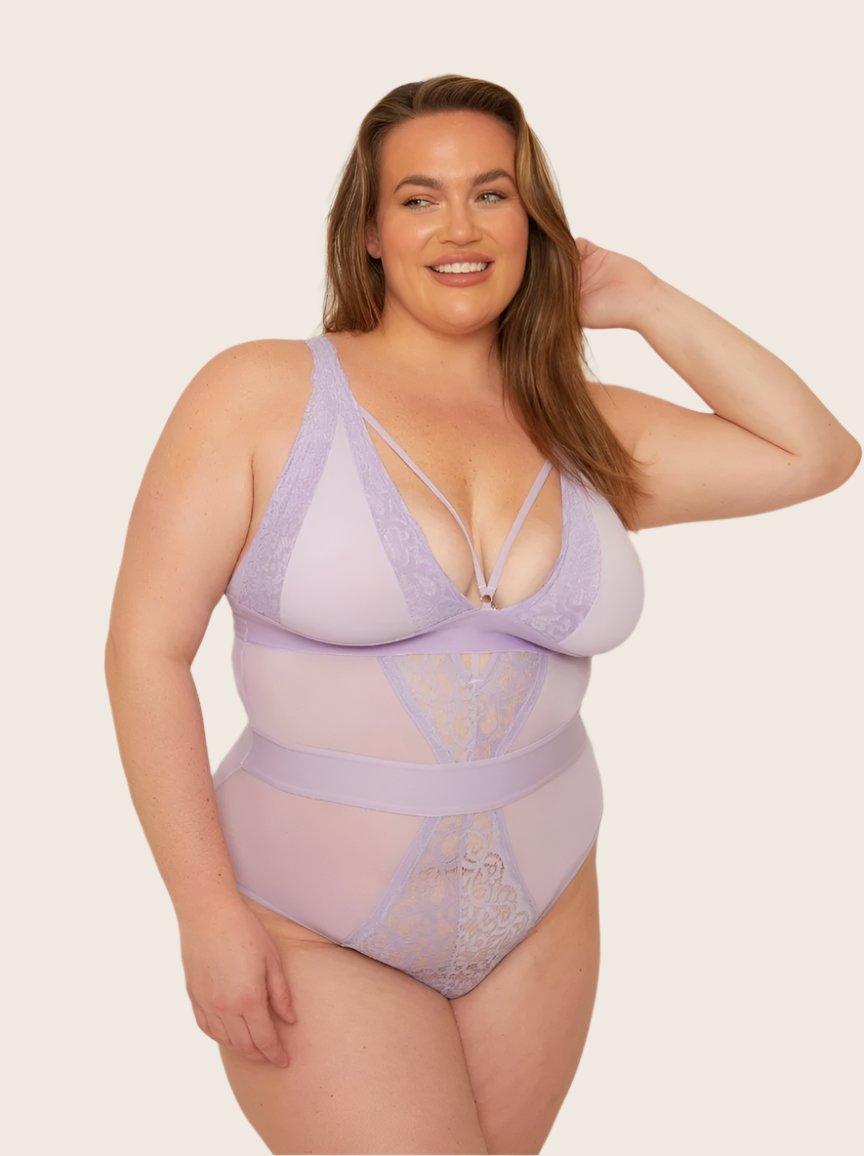 Alicia Bodysuit : Soft Lavender