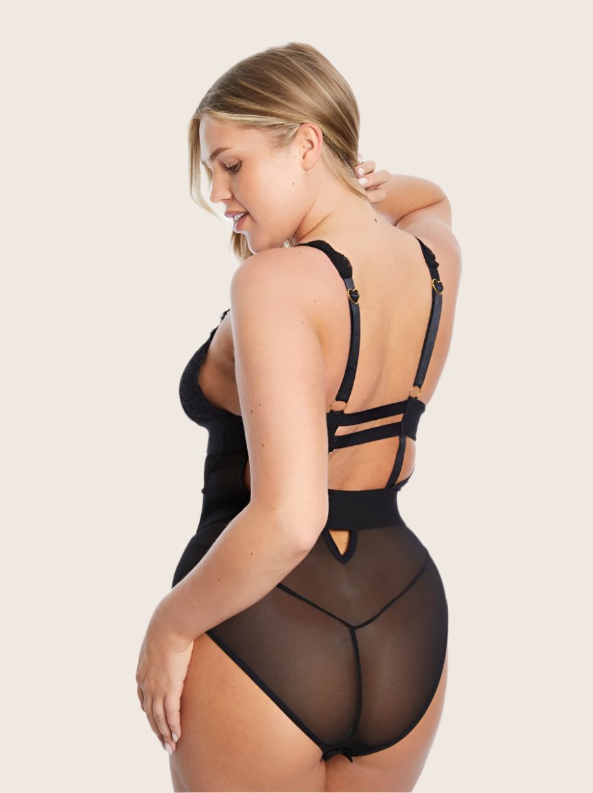 Alicia Bodysuit : Midnight Black