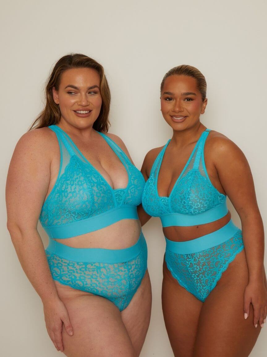 Hallie Bralette : Bluebird Blue