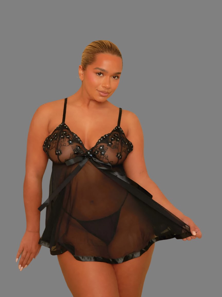 Kaia Babydoll : Onyx Black