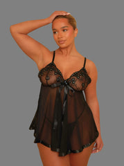 Kaia Babydoll : Onyx Black