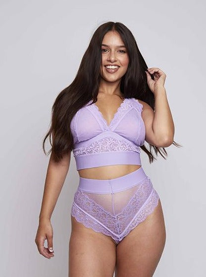 Stunning Francine bralette with supportive band in lavender