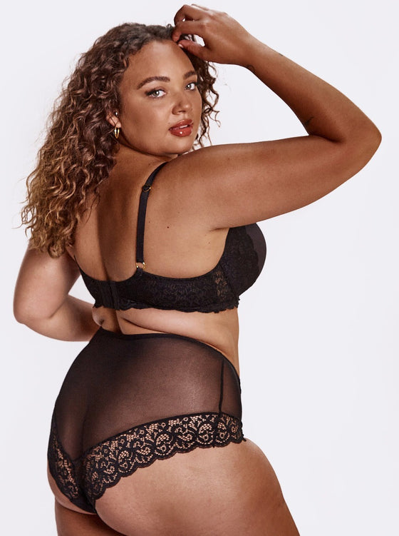 midnight black every day basic bra with an added element of elegance