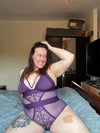 Alicia Bodysuit : Plush Purple