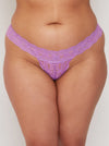 Celeste minimal coverage thong in amethyst orchid