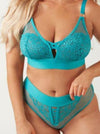 A beautiful turquoise blue high waisted brief with a deep supportive underband for ultimate comnfort and support.