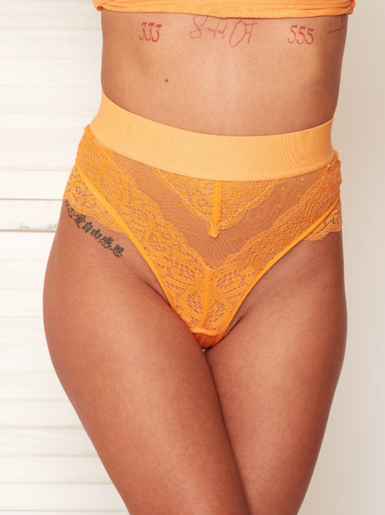 Beautiful Francine sunburst orange thong