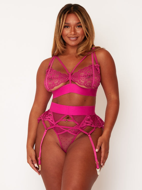 ROUGETTE BY TUTTI Rouge Hallie Bralette In Pink US 42H/I £21.83 - PicClick  UK